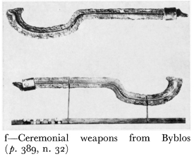 Khopesh-style weapon from Byblos